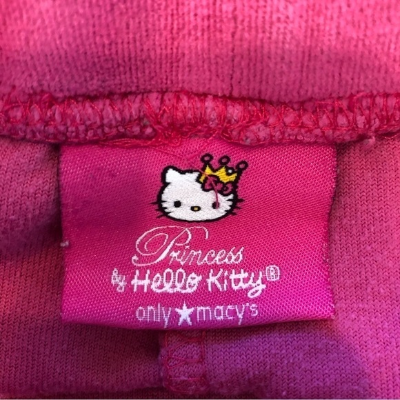🌈 6/$60, Kids Hello Kitty Sweatpants, Pink, Size 5 - Picture 3 of 5